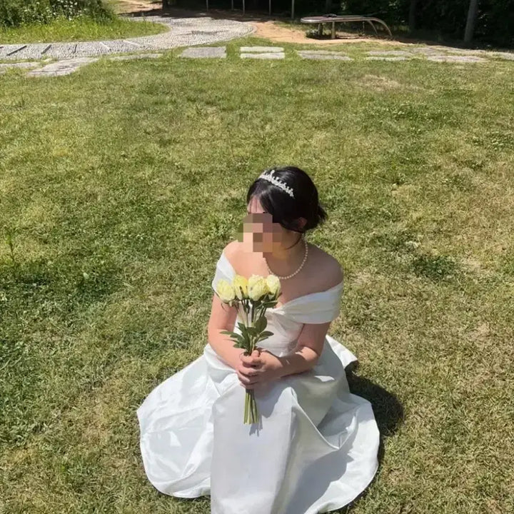 [BUNJANG] Off-Shoulder Princess Dress Rental / 졸업사진 최저가 오프숄더 공주드레스 대여