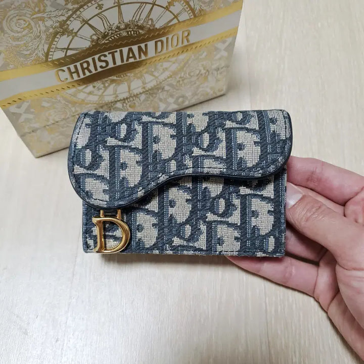 [BUNJANG] Dior Saddle Oblique Jacquard Card Holder / [100%/정품] 디올 새들 오블리크 자카드 카드지갑