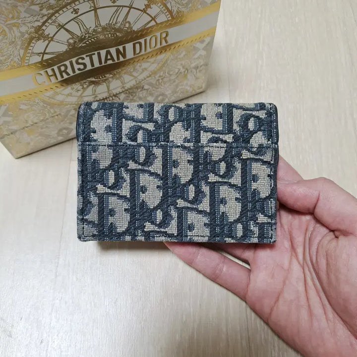 [BUNJANG] Dior Saddle Oblique Jacquard Card Holder / [100%/정품] 디올 새들 오블리크 자카드 카드지갑