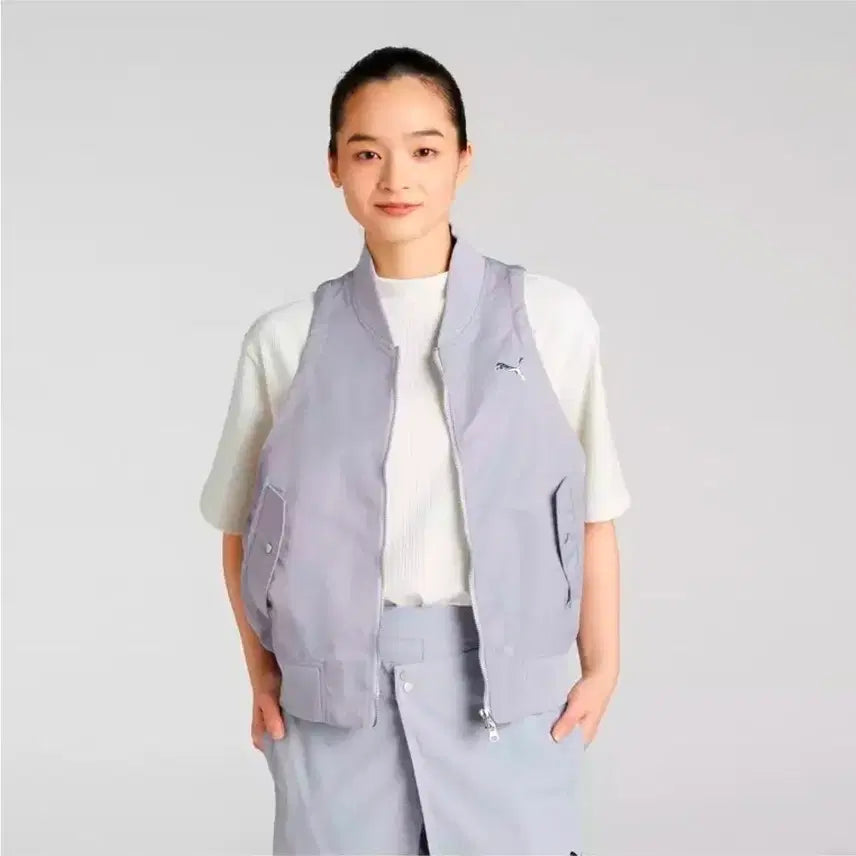 [BUNJANG] Puma 2-Way Bomber Jacket + Vest Set / 새제품 푸마 봄버 점퍼 +베스트 2 way L