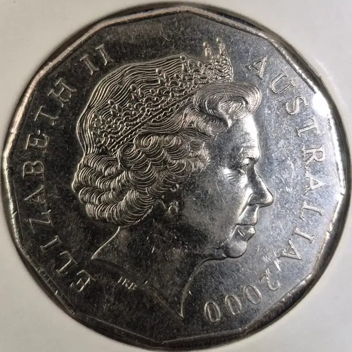 [BUNJANG] Australia 2000 50 Cent Millennial Error Coin / 호주 2000년 50센트. 밀레니언. 잭. 편형 에러 주화