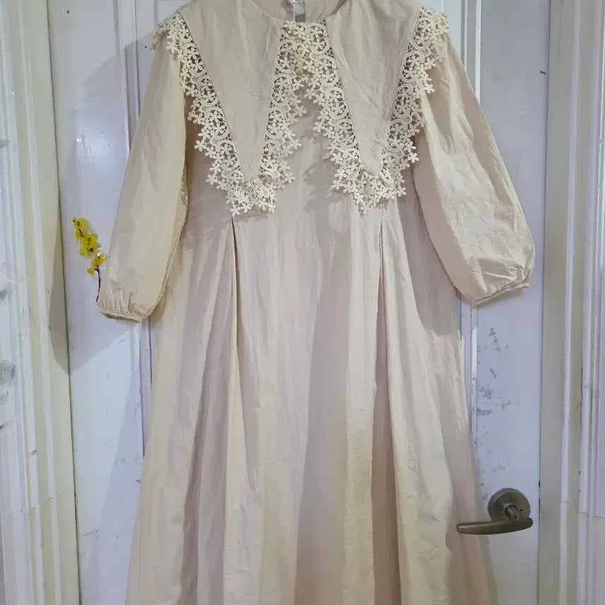 [BUNJANG] Serra Design Cotton Long Dress / 봄 여름 디자인이쁜 고급스런 세라 바스락 면 롱원피스  깨끗해요 가슴단면