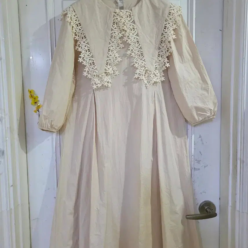 [BUNJANG] Serra Design Cotton Long Dress / 봄 여름 디자인이쁜 고급스런 세라 바스락 면 롱원피스  깨끗해요 가슴단면