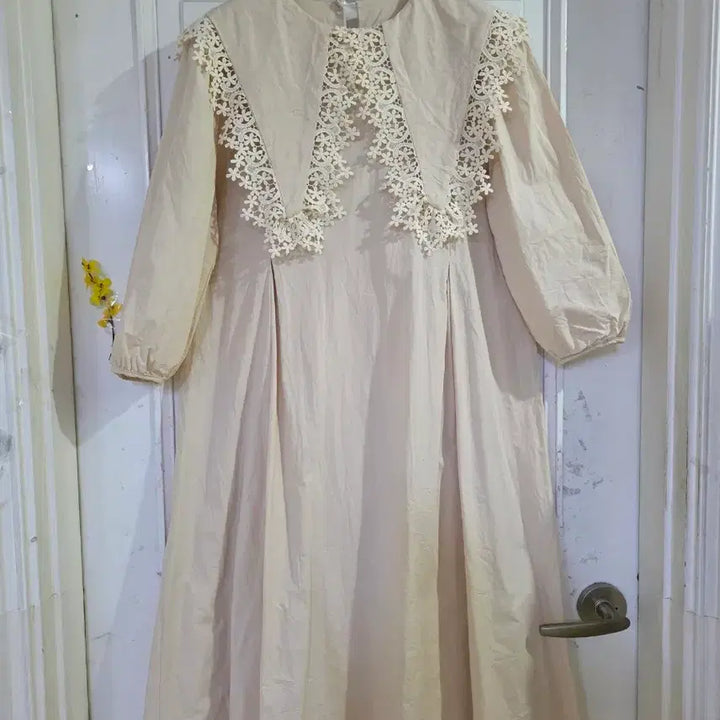 [BUNJANG] Serra Design Cotton Long Dress / 봄 여름 디자인이쁜 고급스런 세라 바스락 면 롱원피스  깨끗해요 가슴단면