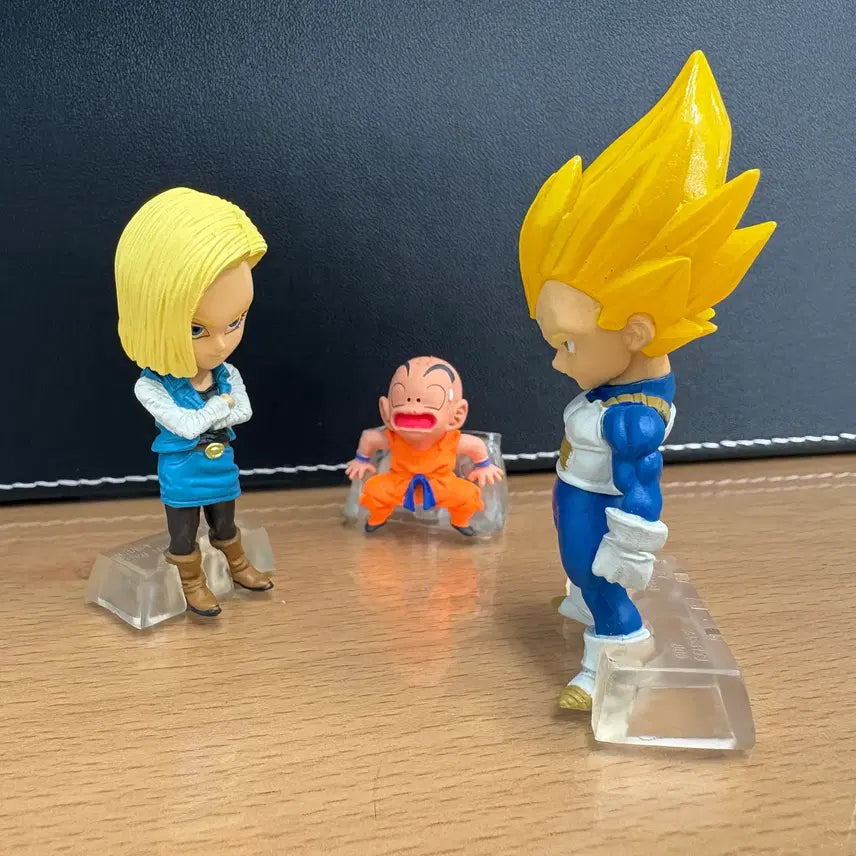 [BUNJANG] Dragon Ball Adverge &amp; UDM - Android 18, Vegeta, Krillin Figure Set / [레어] 드래곤볼 18호, 베지터 애드버지 2종 일괄