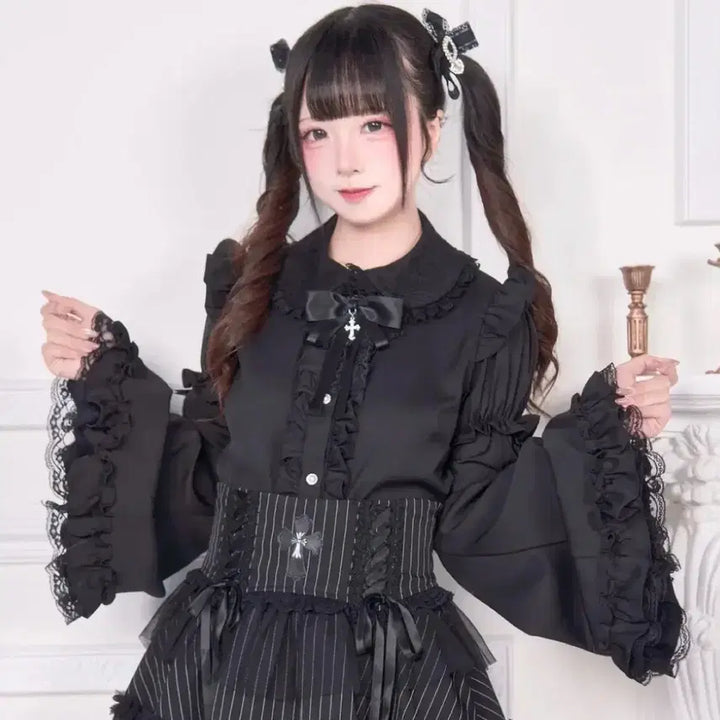 [BUNJANG] Nokenki Puff Sleeve Blouse / 노겐키 히메소매 블라우스