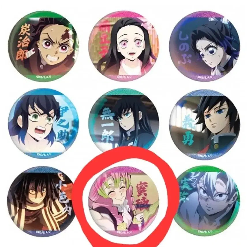 [BUNJANG] Demon Slayer Mitsuri Kanroji Pin Badge / 귀멸의 칼날 미츠리 핀뱃지입니다.