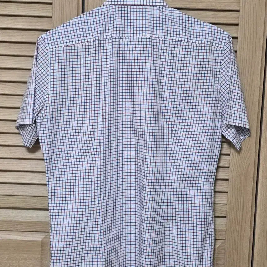 [BUNJANG] Beanpole Check Short-Sleeve Shirt Slim Fit 95 / 빈폴 체크 반팔 셔츠 95 슬림핏