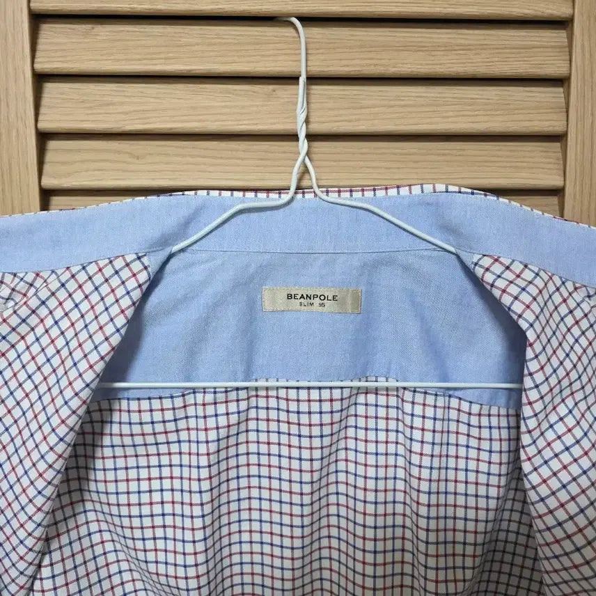 [BUNJANG] Beanpole Check Short-Sleeve Shirt Slim Fit 95 / 빈폴 체크 반팔 셔츠 95 슬림핏