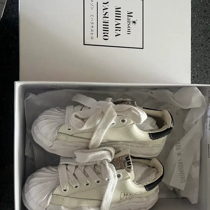 [BUNJANG] Maison Mihara Yasuhiro Leather Sneakers 36 / MMY 메종 미하라 야스히로 레더 스니커즈 36
