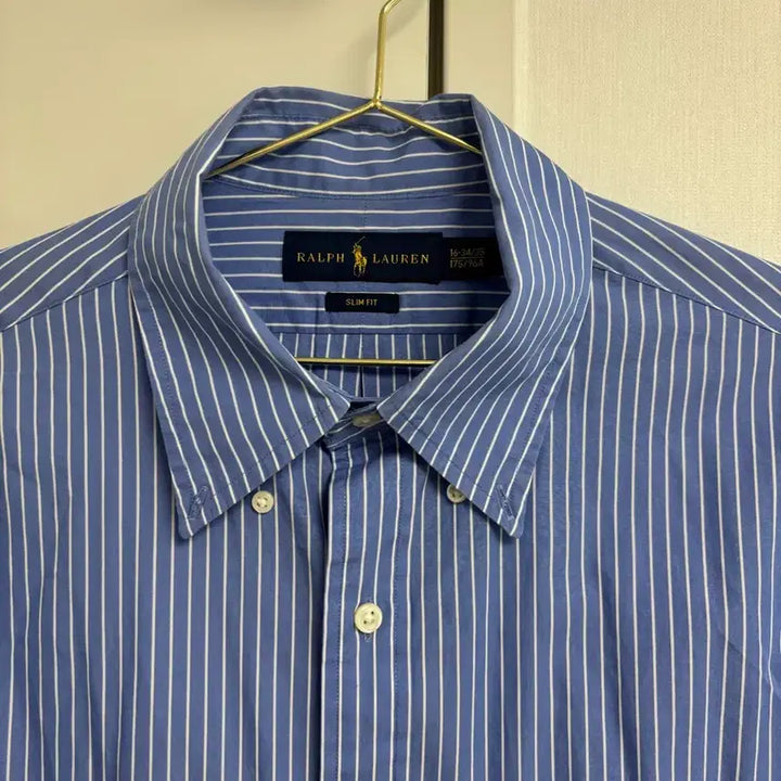 [BUNJANG] Polo Ralph Lauren Slim Fit Stripe Shirt / 폴로랄프로렌 슬림핏 스트라이프 셔츠 16-34/35