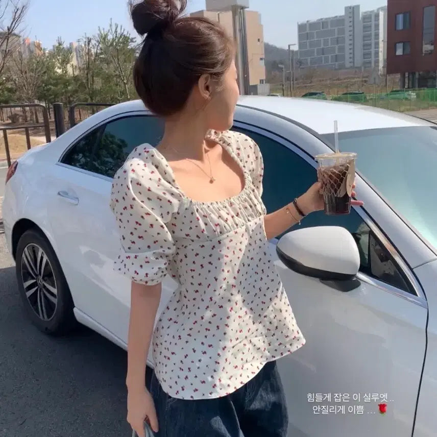 [BUNJANG] Favorite Things Rosy Blouse Size 1 / 페이보릿띵스 페보띵 로지 블라우스 1사이즈