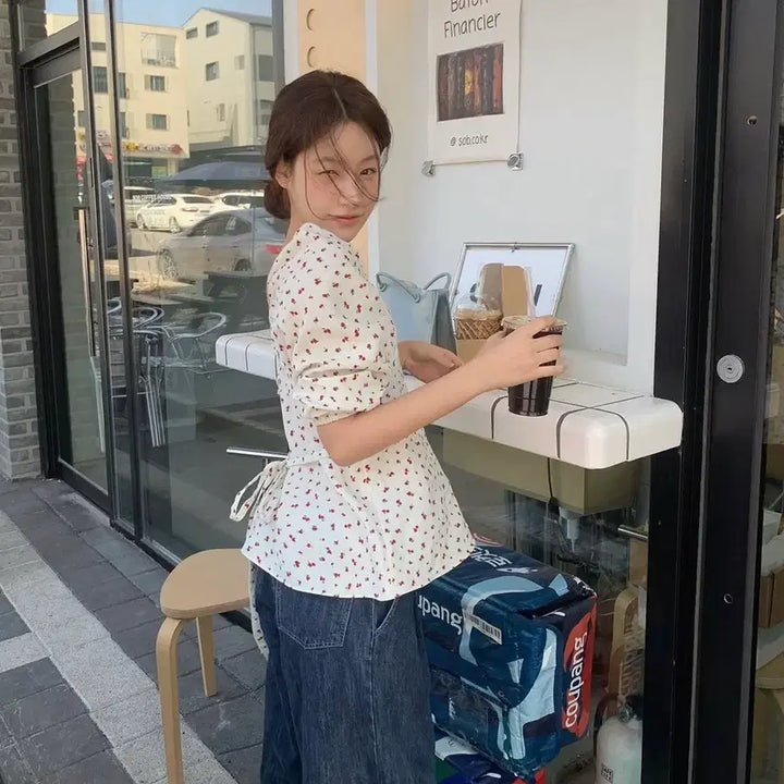 [BUNJANG] Favorite Things Rosy Blouse Size 1 / 페이보릿띵스 페보띵 로지 블라우스 1사이즈