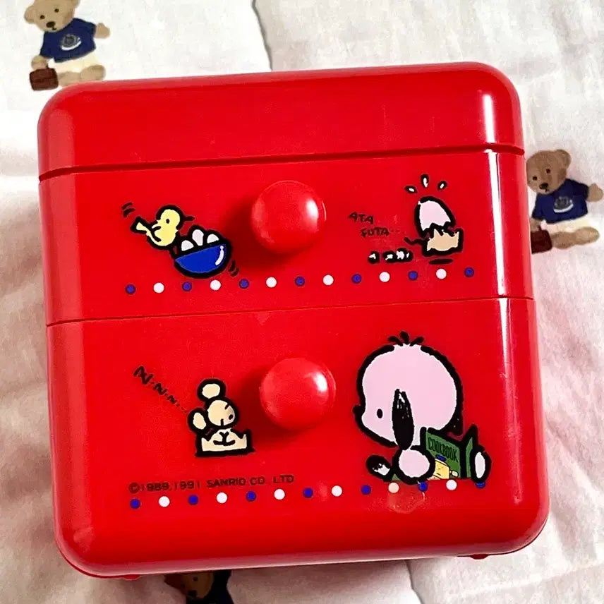 [BUNJANG] Sanrio Pochacco Vintage Storage Box / 산리오 포차코 고전 수납합