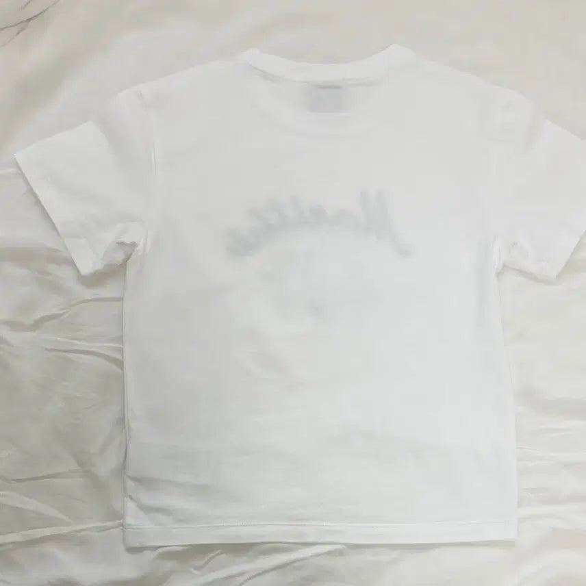[BUNJANG] Marithe Lemon Cropped T-Shirt White Size S / [새 상품] 마리떼 레몬 크롭 반팔티 s
