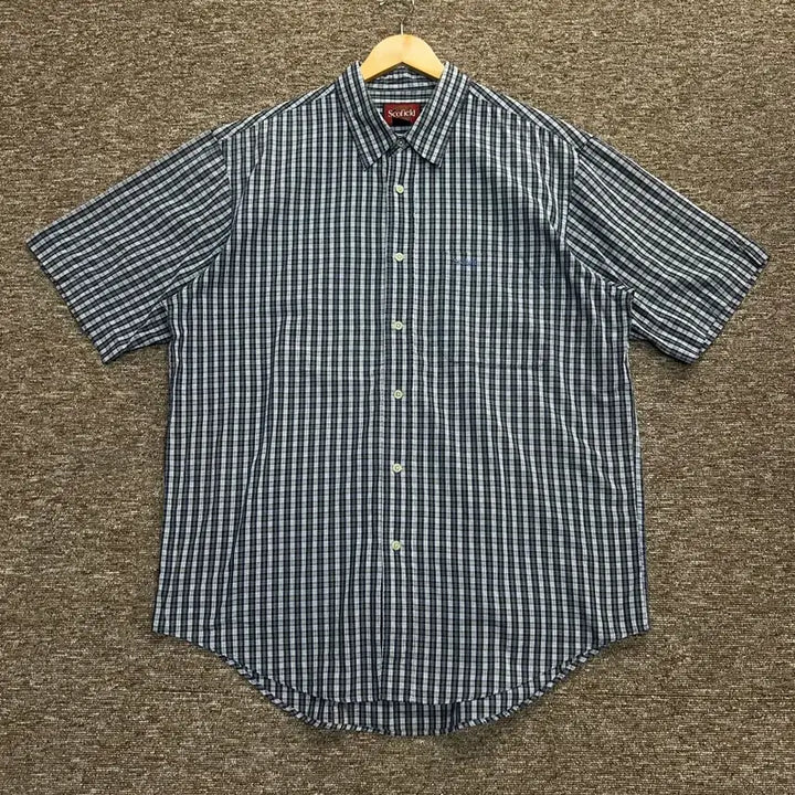 [BUNJANG] Scofield Check Short Sleeve Shirt Size 105 / Scofield 체크 반팔 셔츠 105