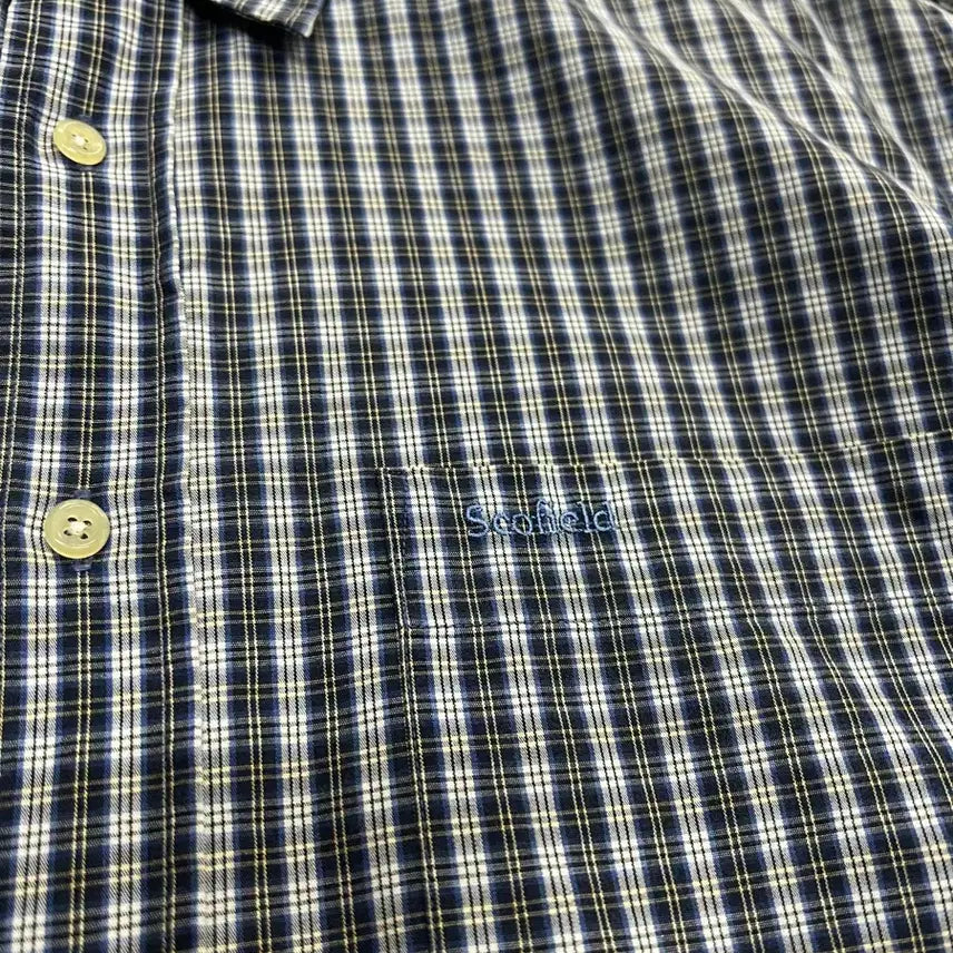 [BUNJANG] Scofield Check Short Sleeve Shirt Size 105 / Scofield 체크 반팔 셔츠 105