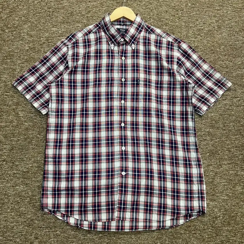 [BUNJANG] Kent Vintage Japanese Check Short-Sleeve Shirt LL / Kent 일본 빈티지 체크 반팔 셔츠 LL
