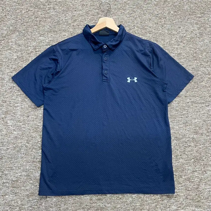 [BUNJANG] Under Armour Navy Short Sleeve Polo Shirt - Size M / 언더아머 네이비 반팔 카라티 M