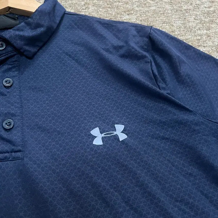 [BUNJANG] Under Armour Navy Short Sleeve Polo Shirt - Size M / 언더아머 네이비 반팔 카라티 M