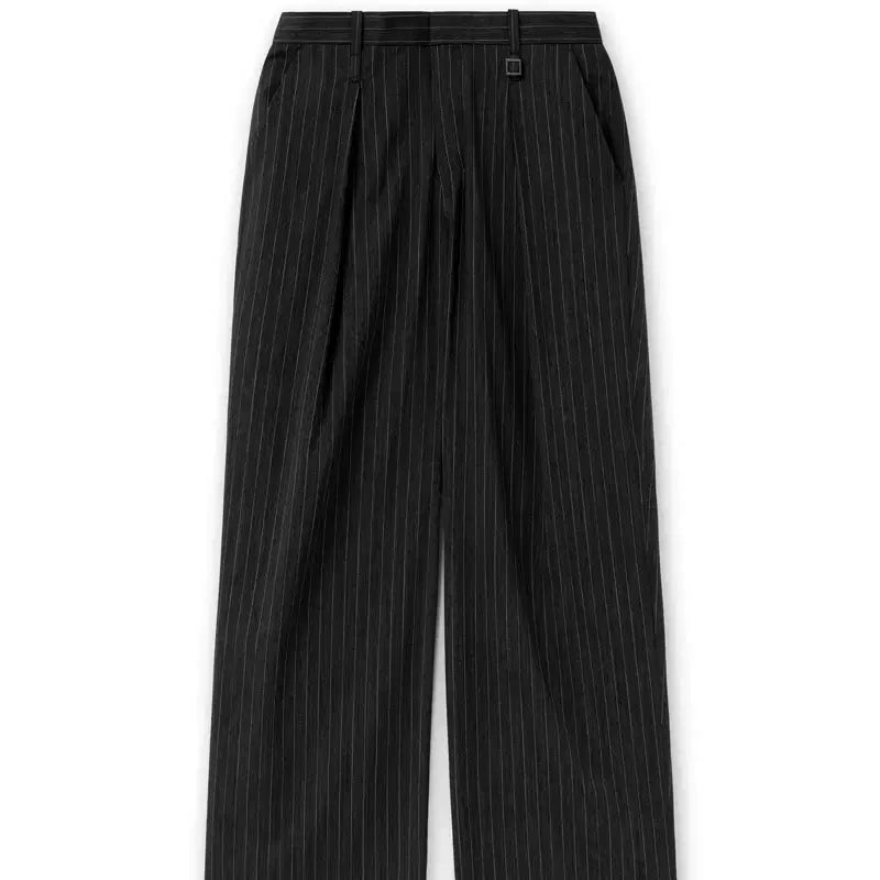 [BUNJANG] Wooyoungmi Grey Single-Tuck Wide Slacks 48 / 구매) 우영미 그레이 원턱 와이드 슬랙스 48