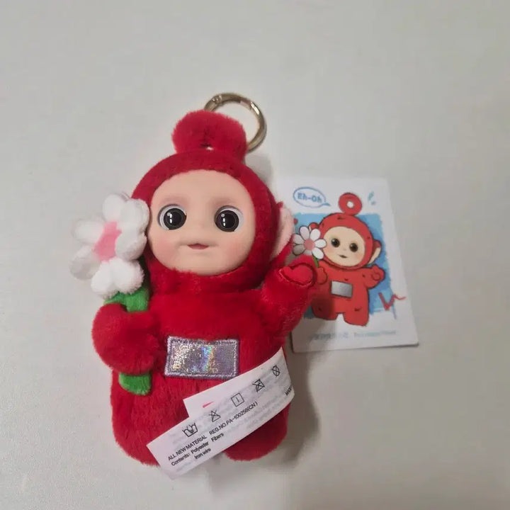 [BUNJANG] Pop Mart Tumbly Tumbly Teletubbies Boi Plush Keychain / (정품)팝마트 텔레토비 뽀 인형키링