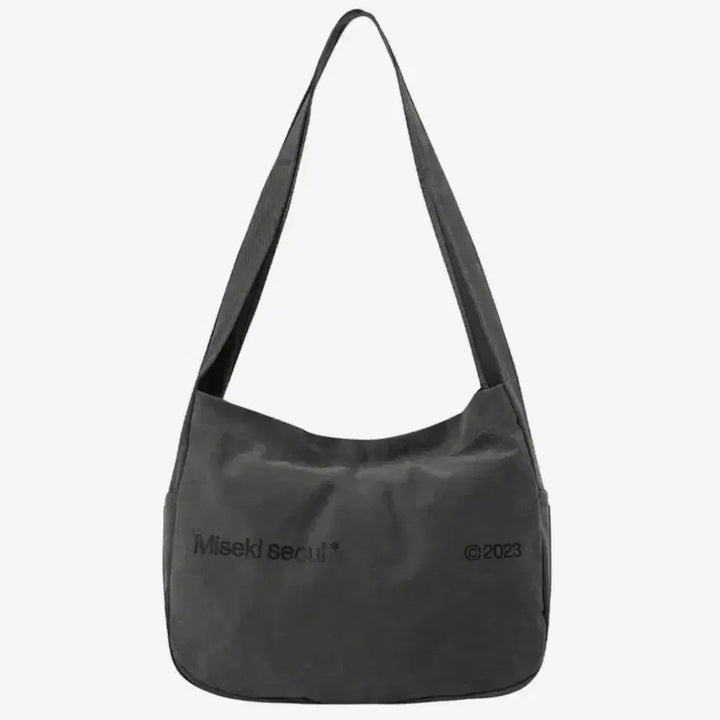 [BUNJANG] Miseki Seoul Big Crossbody Bag Charcoal / 미세키서울 가방 빅 크로스백 챠콜