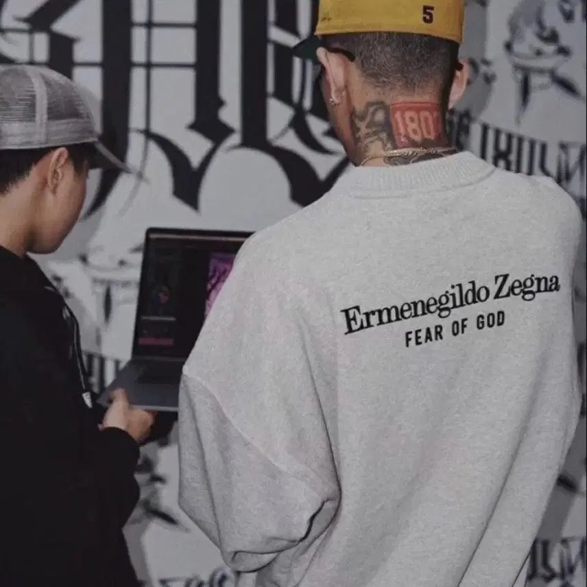 [BUNJANG] Fear of God Zegna Sweatshirt Grey / [XL]피어오브갓 제냐 맨투맨 그레이