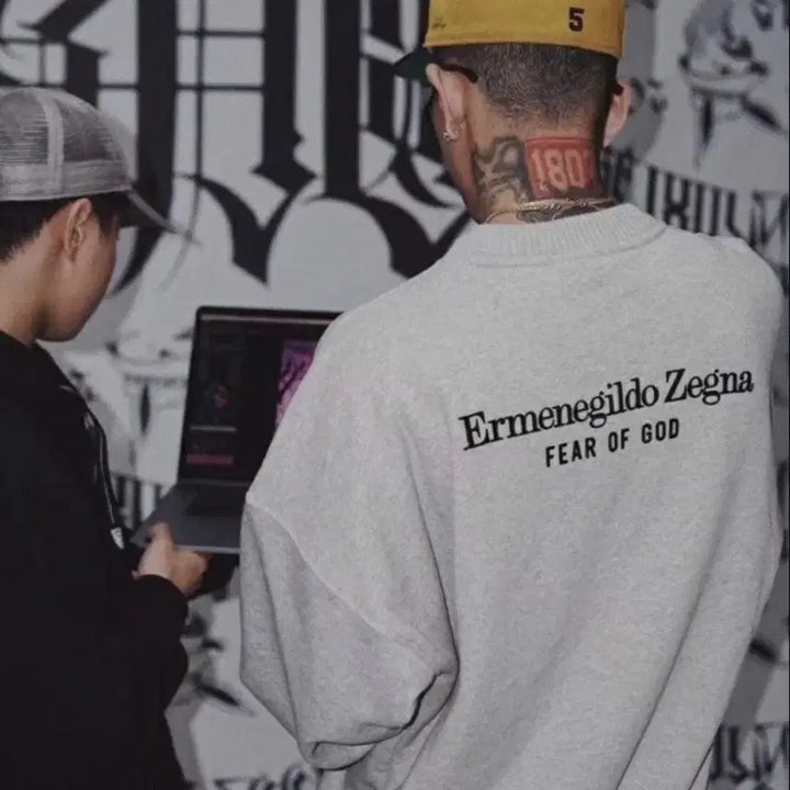 [BUNJANG] Fear of God Zegna Sweatshirt Grey / [XL]피어오브갓 제냐 맨투맨 그레이