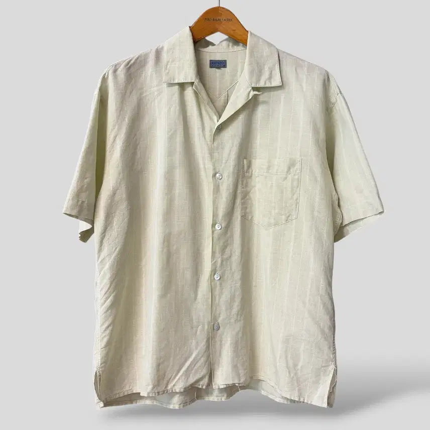 [BUNJANG] KENZO Open Collar Short Sleeve Shirt / (F)KENZO 겐조 오픈카라 반팔셔츠