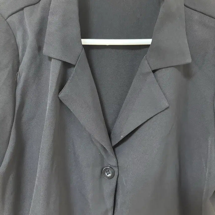 [BUNJANG] Black Cropped Shirt / 블랙크롭남방