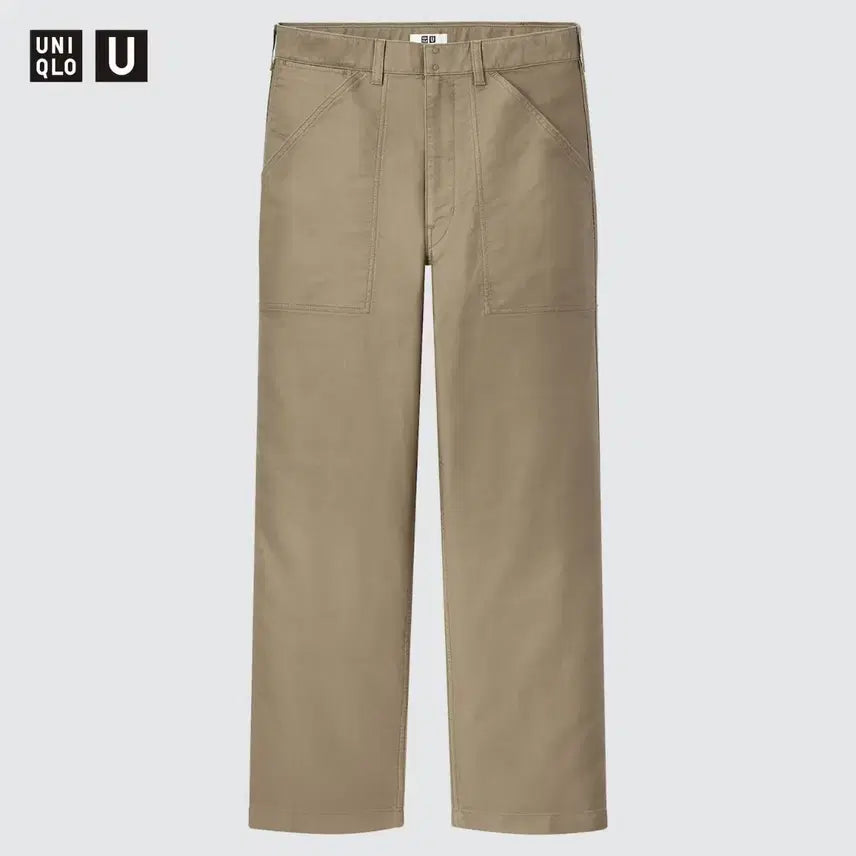 [BUNJANG] Uniqlo U Wide Fit Work Pants (Khaki) / [30] 유니클로 U 와이드핏 워크 팬츠 (카키)