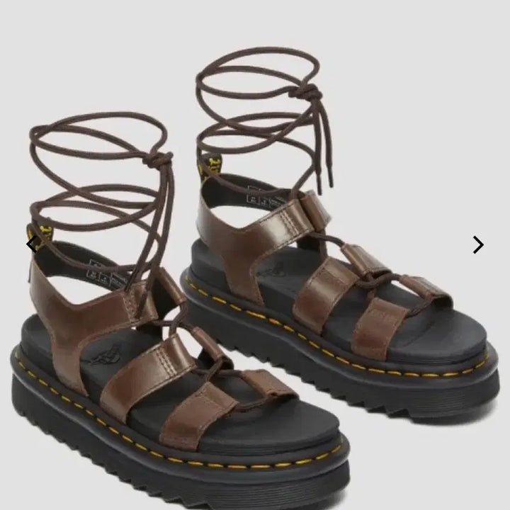 [BUNJANG] Dr. Martens Natella Brown Platform Sandals / 닥터마틴 나틸라 브라운 플랫폼 샌들