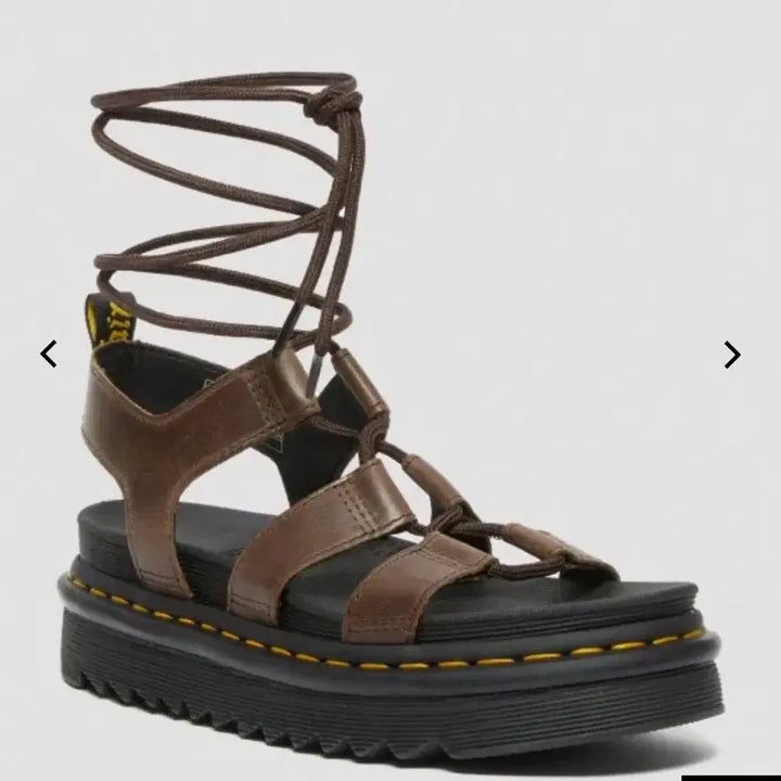 [BUNJANG] Dr. Martens Natella Brown Platform Sandals / 닥터마틴 나틸라 브라운 플랫폼 샌들