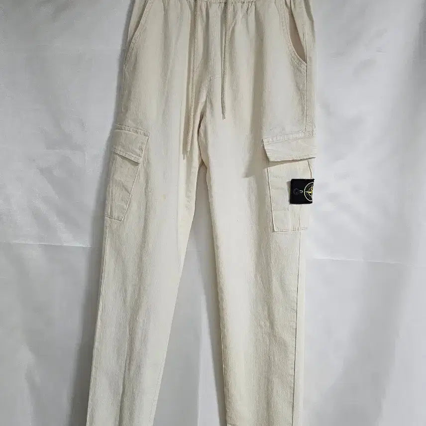 [BUNJANG] Stone Island Ivory Summer Cargo Pants / 스톤아일랜드 아이보리 여름카고 바지