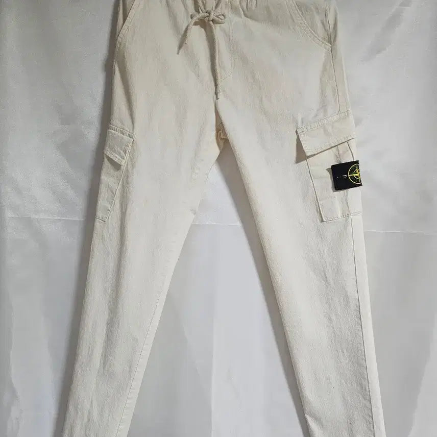 [BUNJANG] Stone Island Ivory Summer Cargo Pants / 스톤아일랜드 아이보리 여름카고 바지