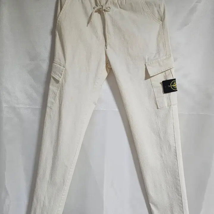 [BUNJANG] Stone Island Ivory Summer Cargo Pants / 스톤아일랜드 아이보리 여름카고 바지
