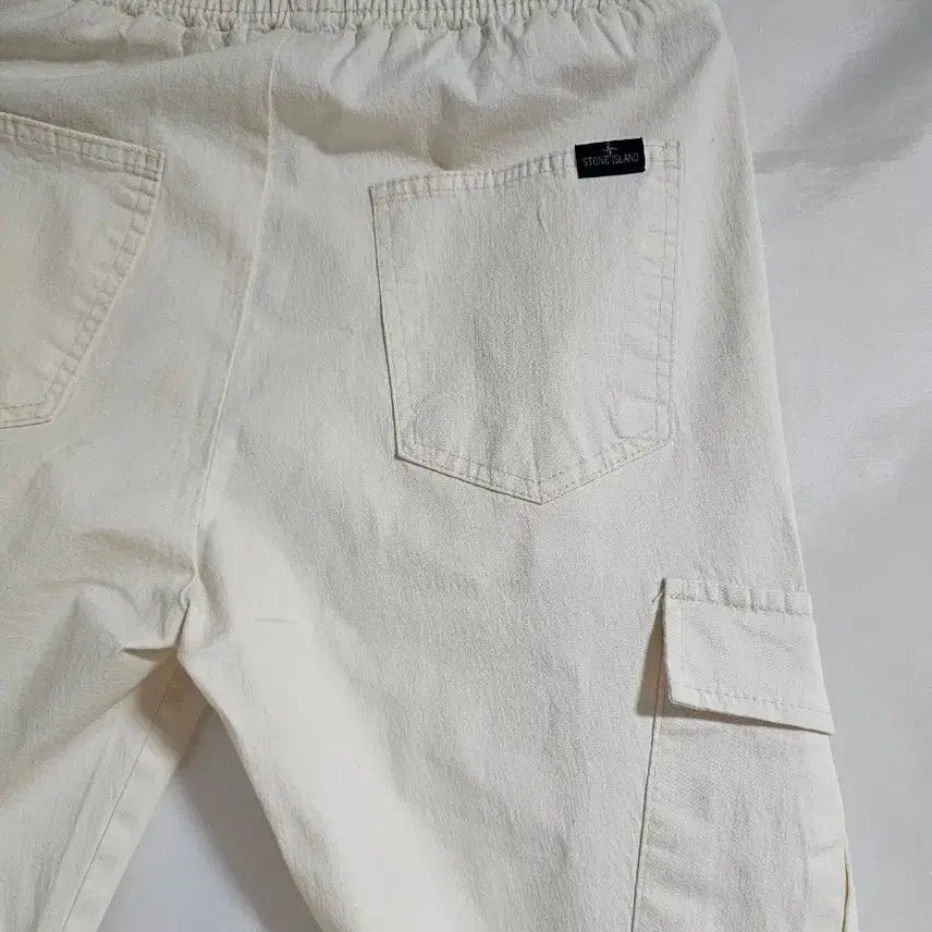 [BUNJANG] Stone Island Ivory Summer Cargo Pants / 스톤아일랜드 아이보리 여름카고 바지