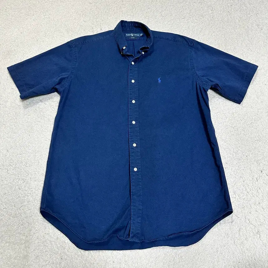 [BUNJANG] Polo Ralph Lauren Navy Short Sleeve Shirt / 폴로 랄프로렌 네이비 반팔 셔츠