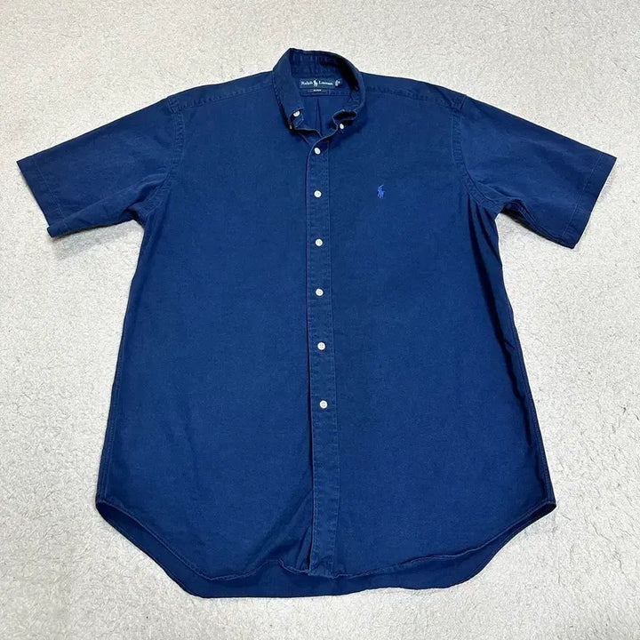 [BUNJANG] Polo Ralph Lauren Navy Short Sleeve Shirt / 폴로 랄프로렌 네이비 반팔 셔츠