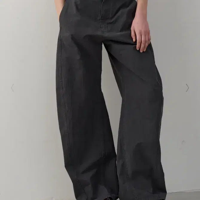[BUNJANG] Passage Pattern Vintage Cotton Barrel Pants Charcoal M / 파사드패턴 빈티지 코튼 배럴 팬츠 차콜 M