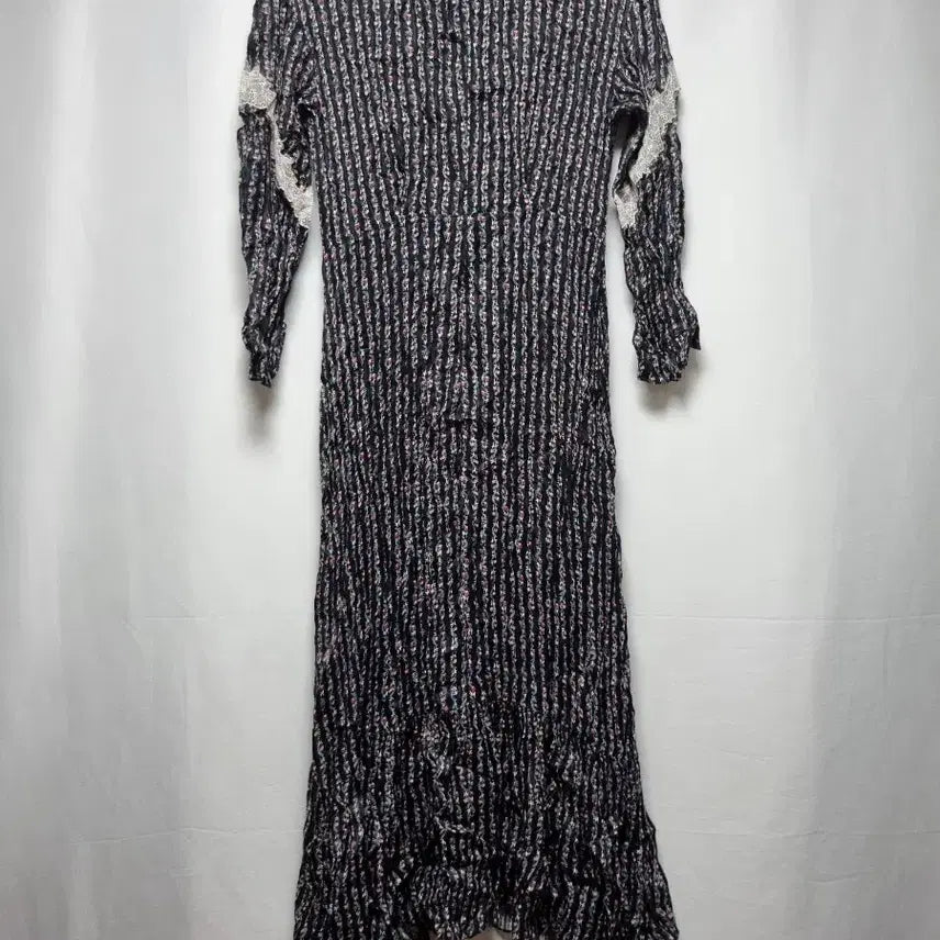 [BUNJANG] Sandro Flower Pattern Lace Long Dress / 산드로 Sandro 플라워 패턴 레이스 롱 원피스