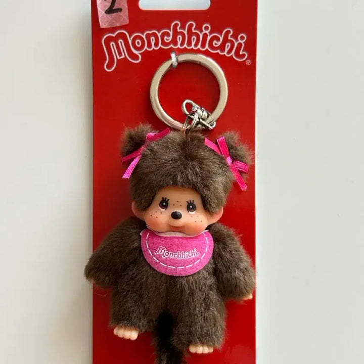 [BUNJANG] Monchhichi Europe Limited Edition Keyring Pink Ribbon (New) / 유럽 한정 몬치치 키링 (핑크 리본) 새상품 (판매&amp;교환)