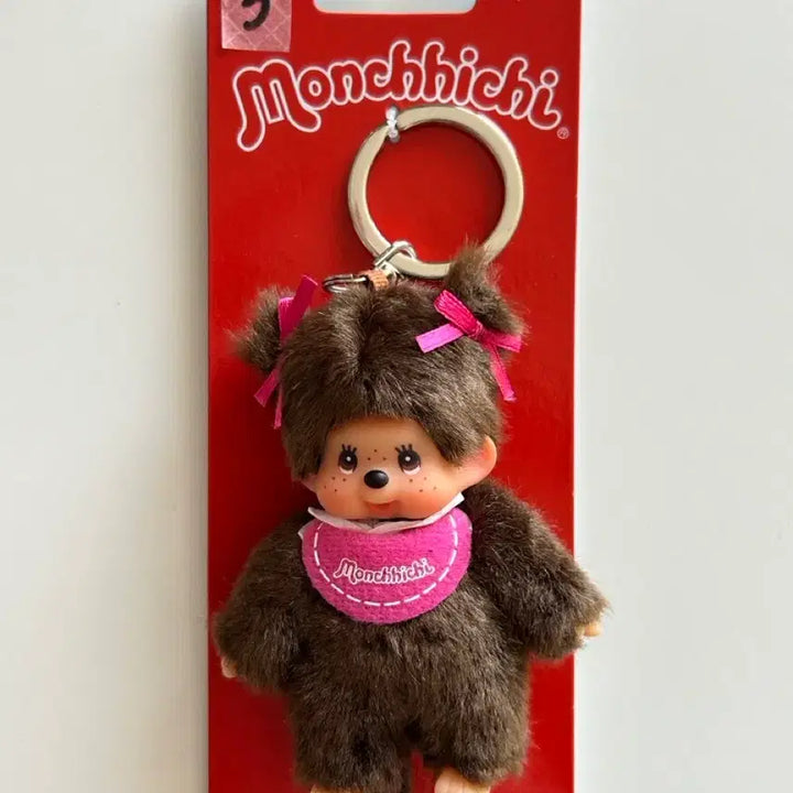 [BUNJANG] Monchhichi Europe Limited Edition Keyring Pink Ribbon (New) / 유럽 한정 몬치치 키링 (핑크 리본) 새상품 (판매&amp;교환)