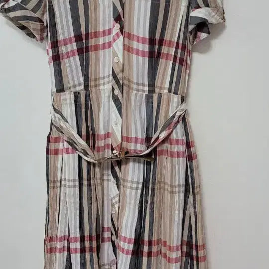 [BUNJANG] Daks Check Belt Set Dress / 닥스 체크 원피스 벨트 세트 S/M 사이즈