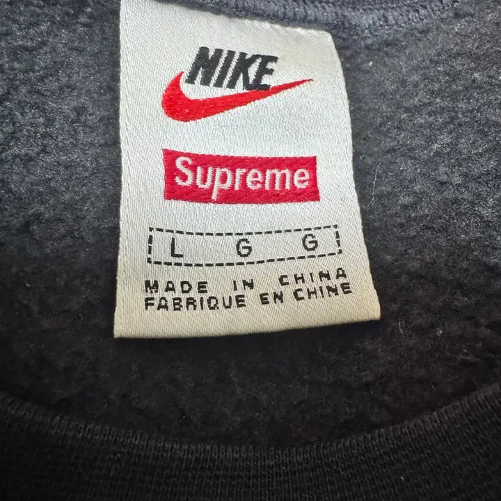 [BUNJANG] Supreme x Nike Crewneck Sweatshirt Black / (L)슈프림 나이키 맨투맨