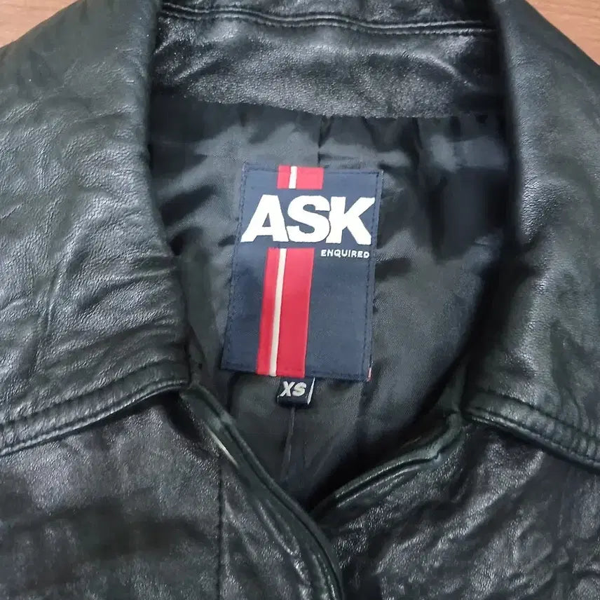 [BUNJANG] ASK Black Leather Jacket / ASK 블랙 가죽 자켓 XS 사이즈