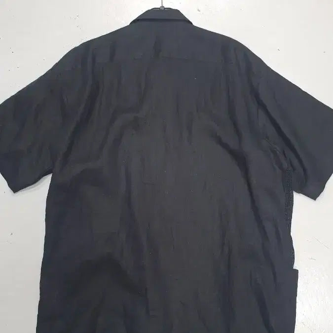 [BUNJANG] Supreme Black Linen Blend Shirt SS24 XL / 슈프림 블랙 린넨 혼방 셔츠  SS24  XL