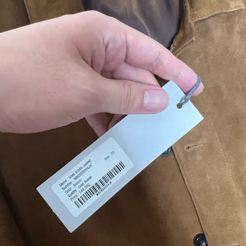 [BUNJANG] Woodbee Goat Suede Jacket Size 2 / 우드비 고트 스웨이드 자켓 2사이즈