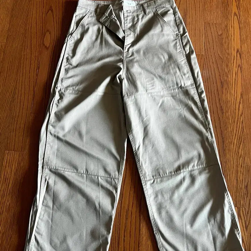 [BUNJANG] IEY Beige Cotton Pants / 이에이 IEY 베이지 팬츠